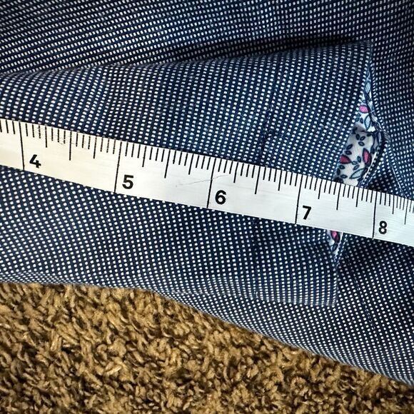 Tailorbyrd Collection Men's‎ Navy Tailored Fit Dress Shorts with Pattern size 40 - Picture 8 of 9